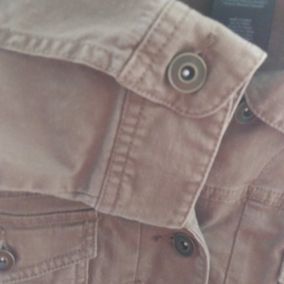 Style & Co Brown Cotton Jacket - Size Large - Picture 4 of 5